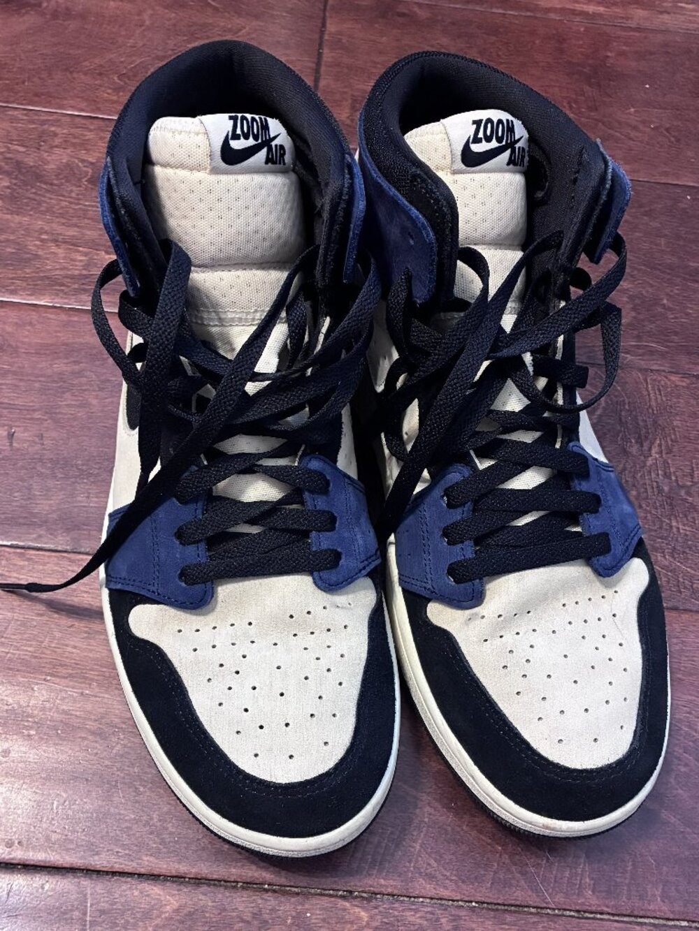 Air Jordan 1 Zoom Comfort 2 High Blackened Blue Size 11.5 W